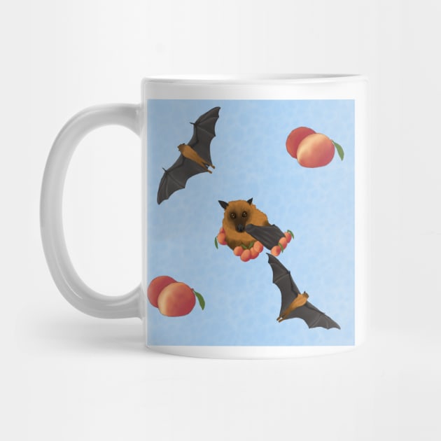 Fruit Bats and Mangoes Blue by TrapperWeasel